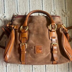 Dooney & Bourke Brown Leather Satchel